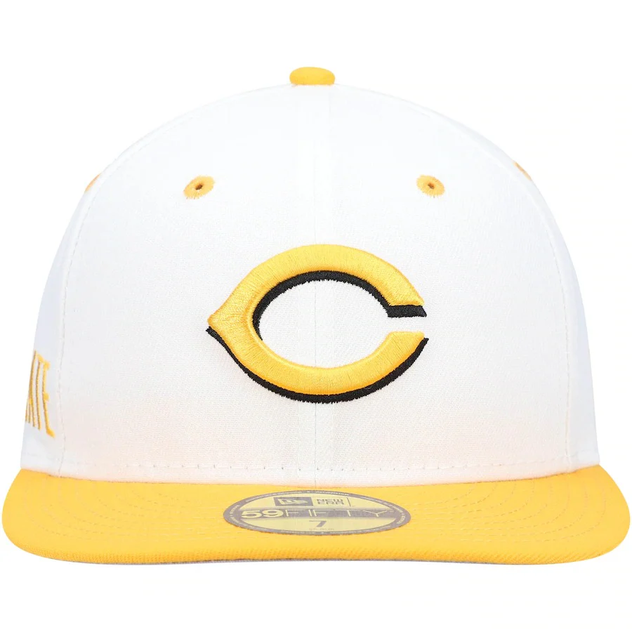 New Era Corporate x Cincinnati Reds White/Gold 59FIFTY Fitted Hat - Image 5