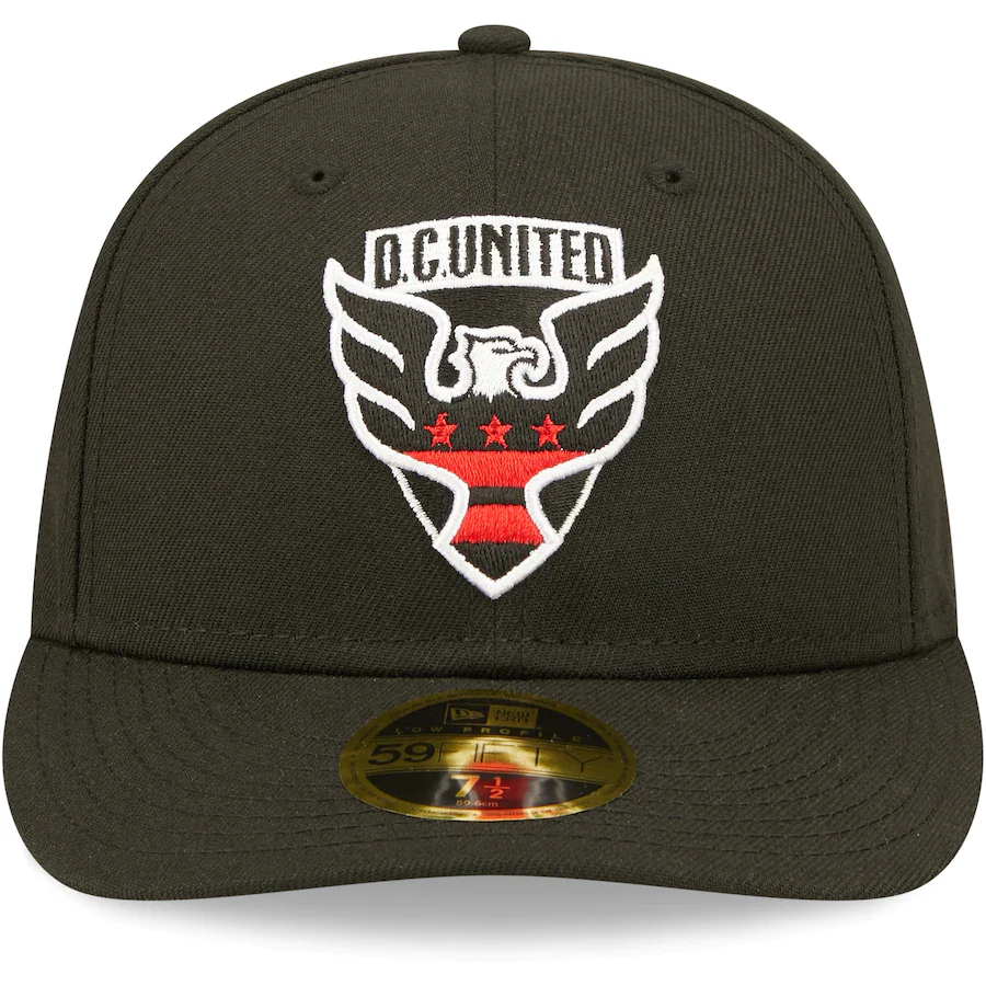 New Era D.C. United Black Primary Logo Low Profile 59FIFTY Fitted Hat - Image 4