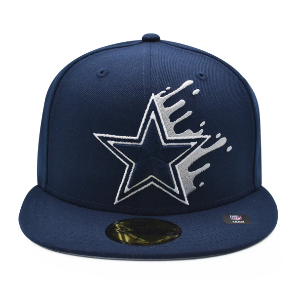 New Era Dallas Cowboys Navy Splatter 59FIFTY Fitted Hat - Image 4