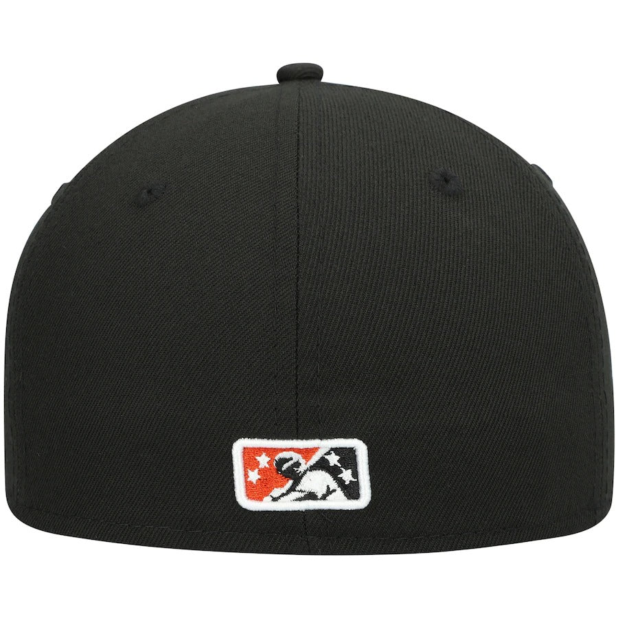 New Era Delmarva Shorebirds Black Authentic Collection Road 59FIFTY Fitted Hat - Image 4