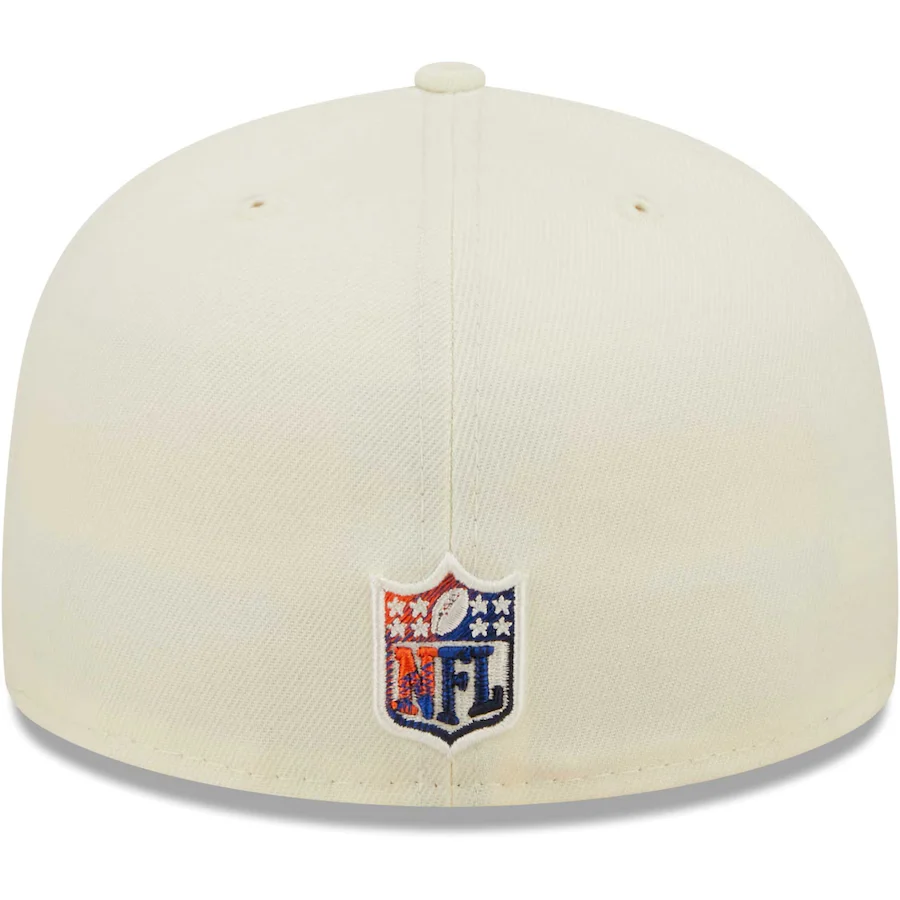 New Era Denver Broncos Cream Chrome Color Dim 59FIFTY Fitted Hat - Image 3