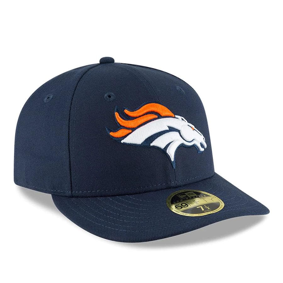 New Era Denver Broncos Navy Blue Omaha Low Profile 59FIFTY Fitted Hat - Image 3