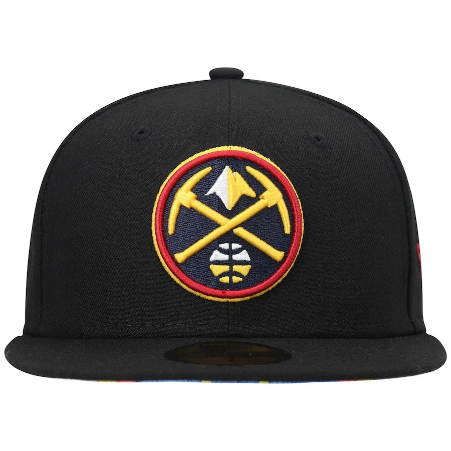 New Era Denver Nuggets Black Team Wordmark 59FIFTY Fitted Hat - Image 5