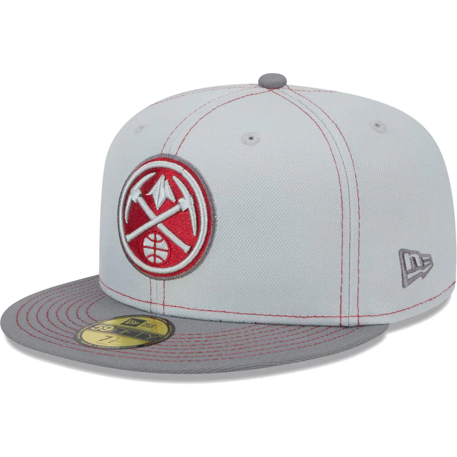 New Era Denver Nuggets Gray Color Pop 2023 59FIFTY Fitted Hat - Image 4