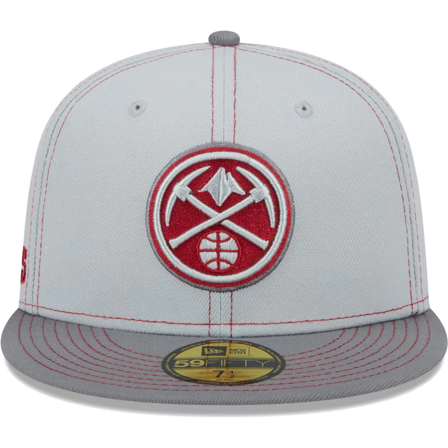New Era Denver Nuggets Gray Color Pop 2023 59FIFTY Fitted Hat - Image 5
