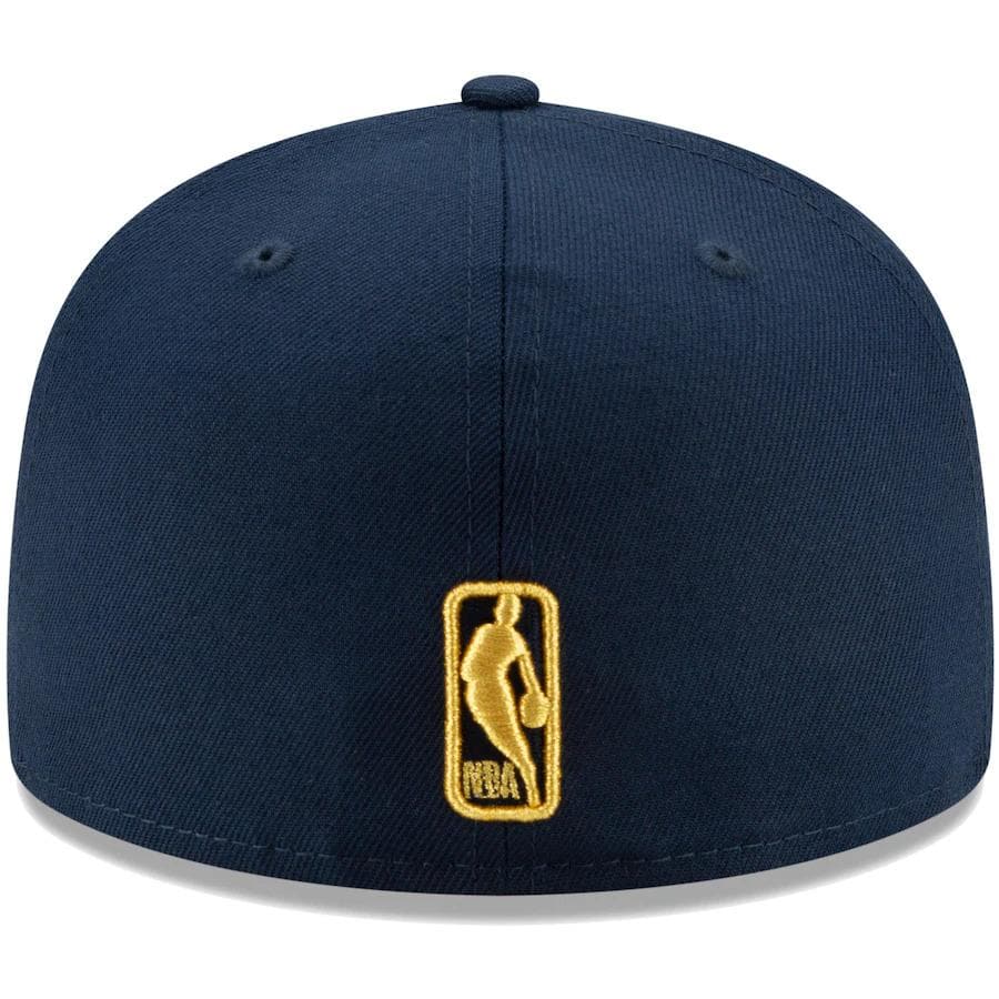 New Era Denver Nuggets Navy Blue & Gold Shield 59Fifty Fitted Hat - Image 4