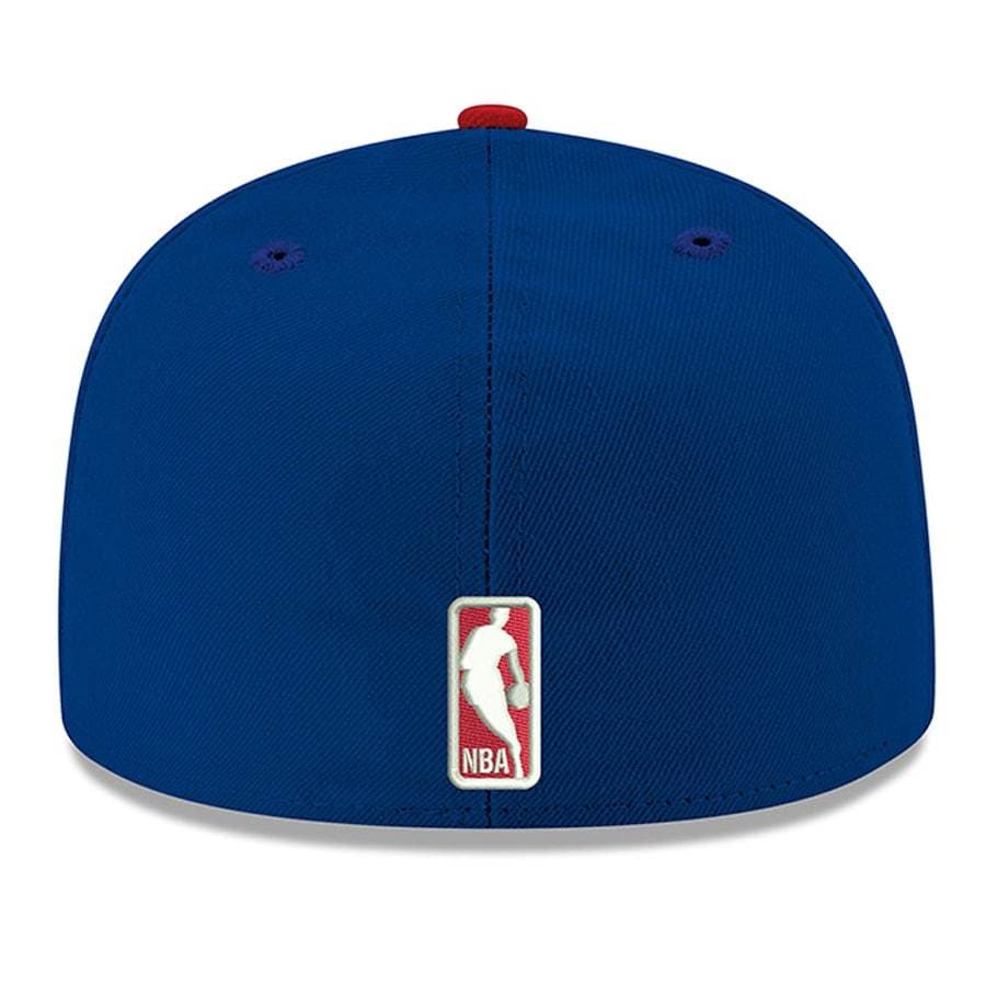 New Era Detroit Pistons 2Tone Blue 59FIFTY Fitted Hat - Image 4