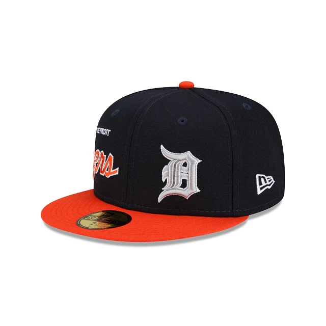 New Era Detroit Tigers Double Logo 2022 59FIFTY Fitted Hat - Image 2