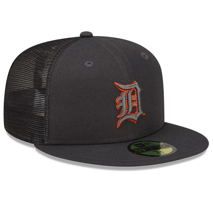 New Era Detroit Tigers Graphite 2022 Batting Practice 59FIFTY Fitted Hat - Image 4