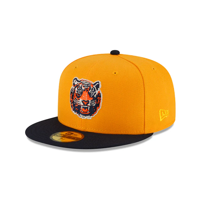 New Era Detroit Tigers Mustard 59FIFTY Fitted Hat - Image 3
