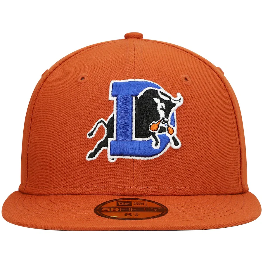 New Era Durham Bulls Orange Authentic Collection Team Alternate 59FIFTY Fitted Hat - Image 3
