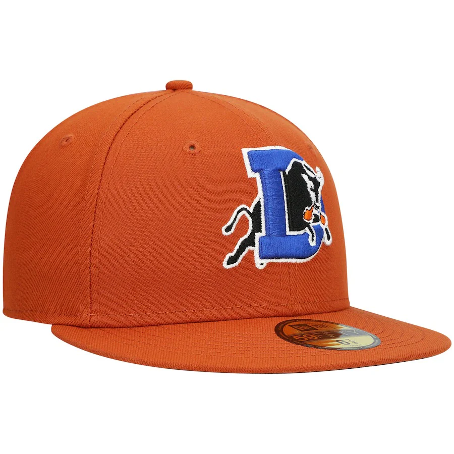 New Era Durham Bulls Orange Authentic Collection Team Alternate 59FIFTY Fitted Hat - Image 4