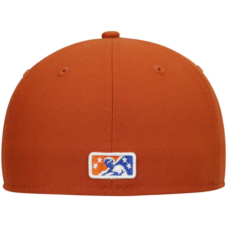 New Era Durham Bulls Orange Authentic Collection Team Alternate 59FIFTY Fitted Hat - Image 5