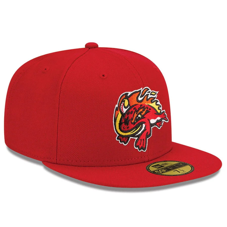 New Era Florida Fire Frogs Red Home Authentic Collection On-Field 59FIFTY Fitted Hat - Image 4