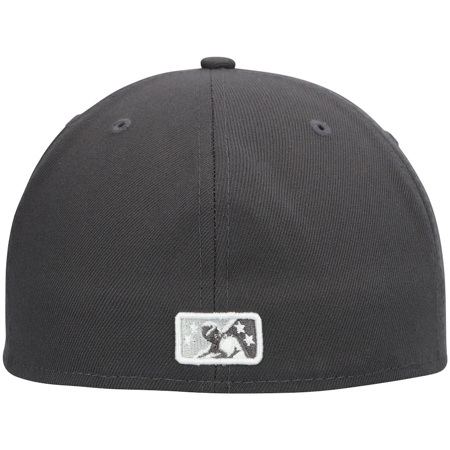 New Era Fort Wayne TinCaps Gray Authentic Collection Road 59FIFTY Fitted Hat - Image 3