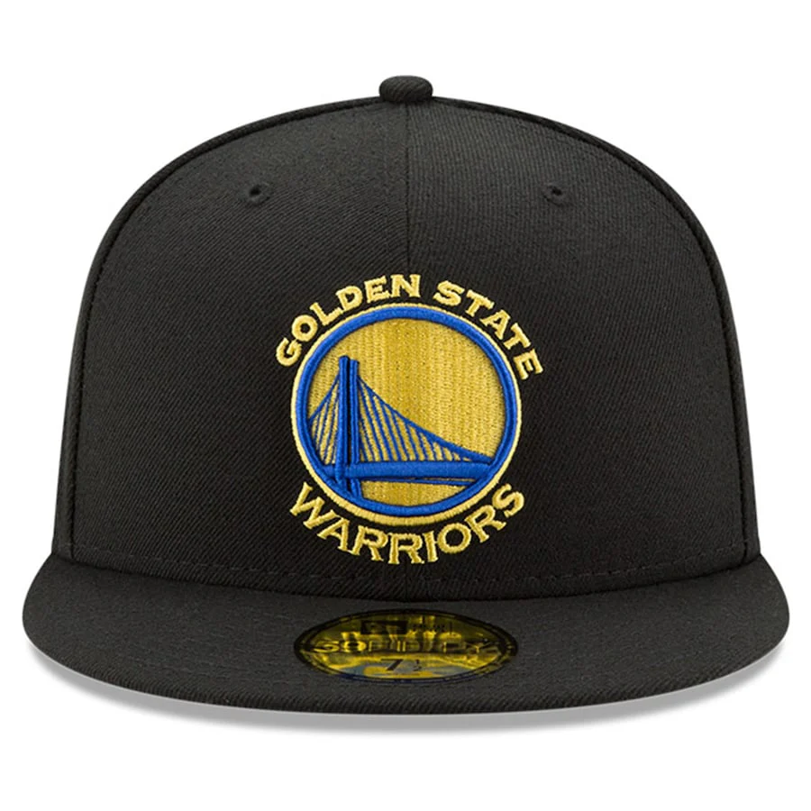 New Era Golden State Warriors Black 2022 NBA Finals Side Patch 59FIFTY Fitted Hat - Image 2