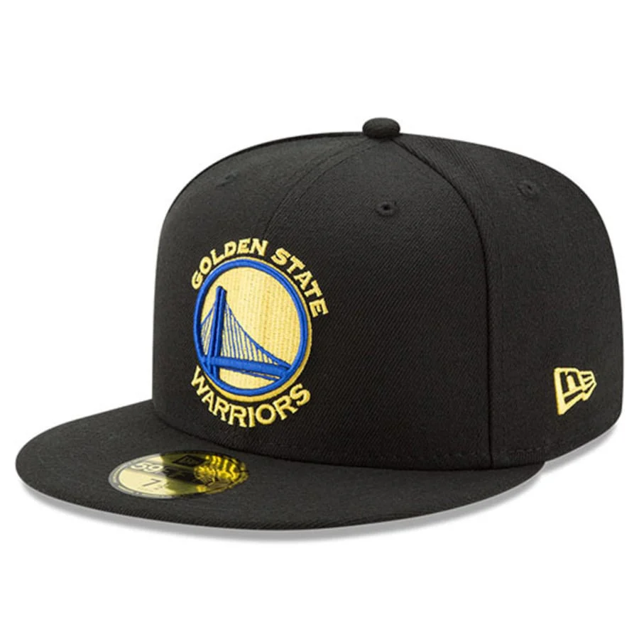 New Era Golden State Warriors Black 2022 NBA Finals Side Patch 59FIFTY Fitted Hat - Image 4