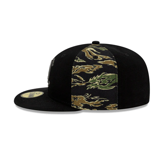 New Era Golden State Warriors Camo Panel 59Fifty Fitted Hat - Image 5