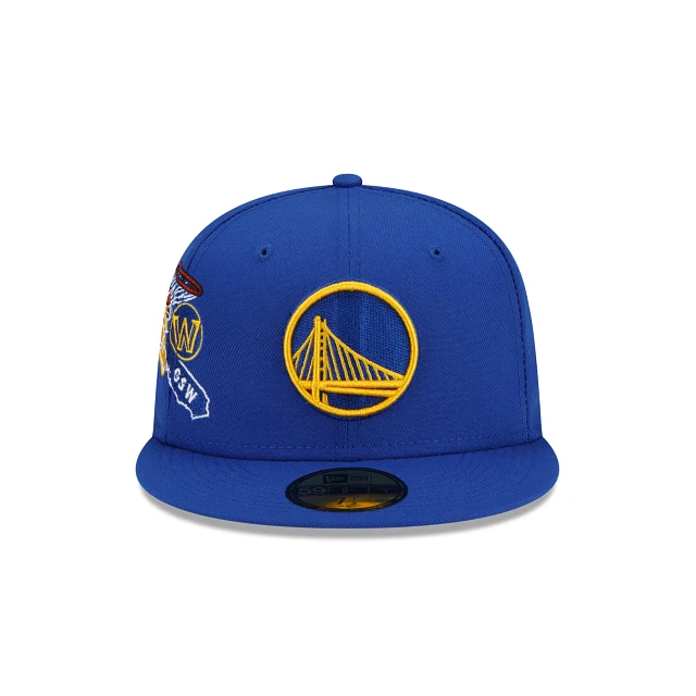New Era Golden State Warriors Fan Out 59fifty Fitted Hat - Image 3