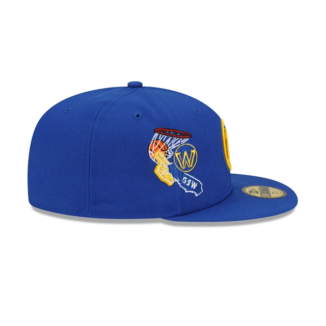New Era Golden State Warriors Fan Out 59fifty Fitted Hat - Image 6