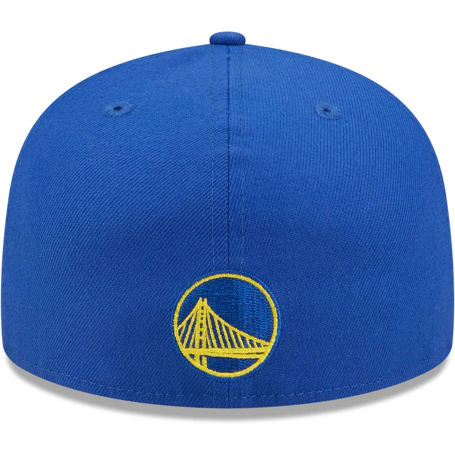 New Era Golden State Warriors Royal Splatter 59FIFTY Fitted Hat - Image 5