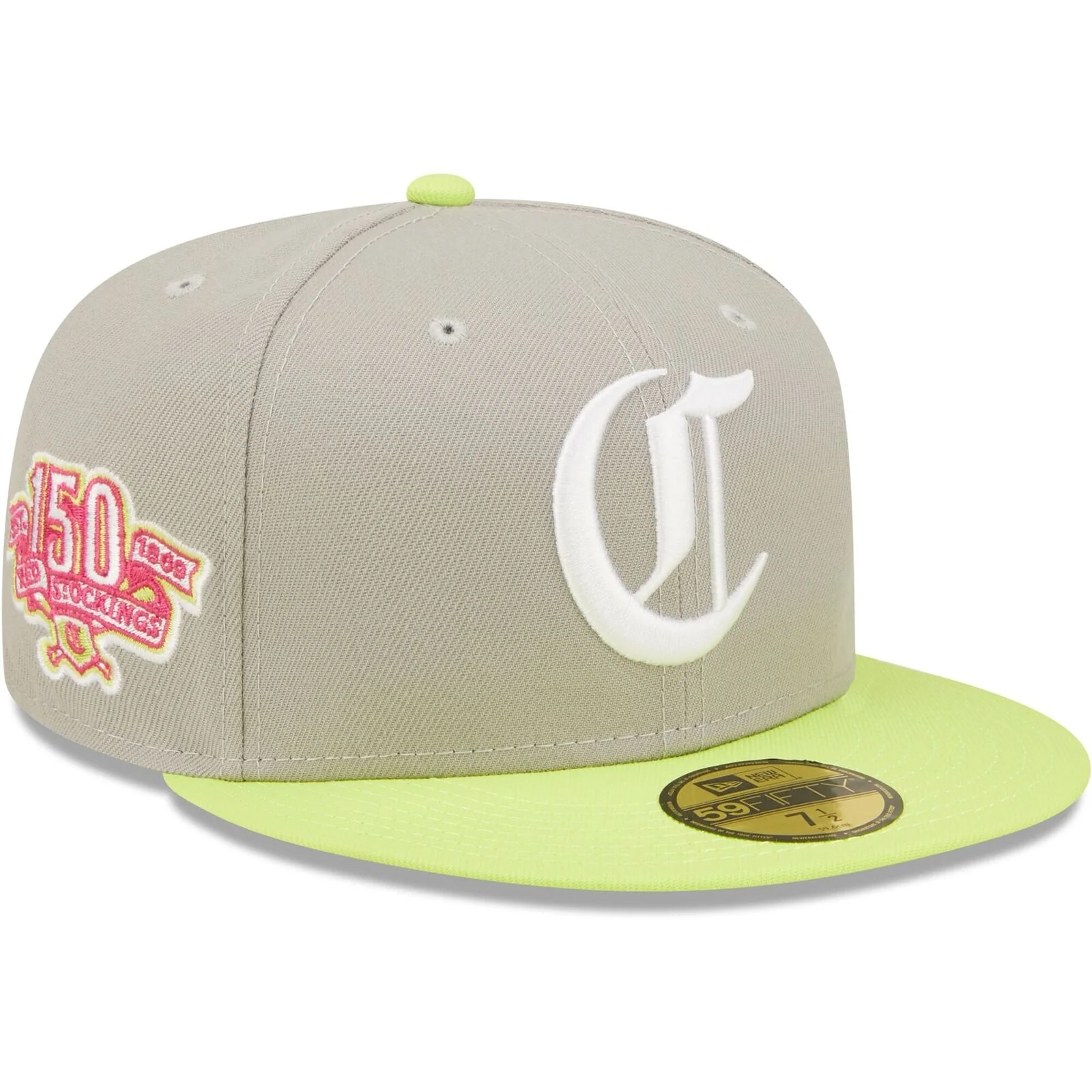 New Era Gray Cincinnati Reds 150th Anniversary Cyber 59FIFTY Fitted Hat