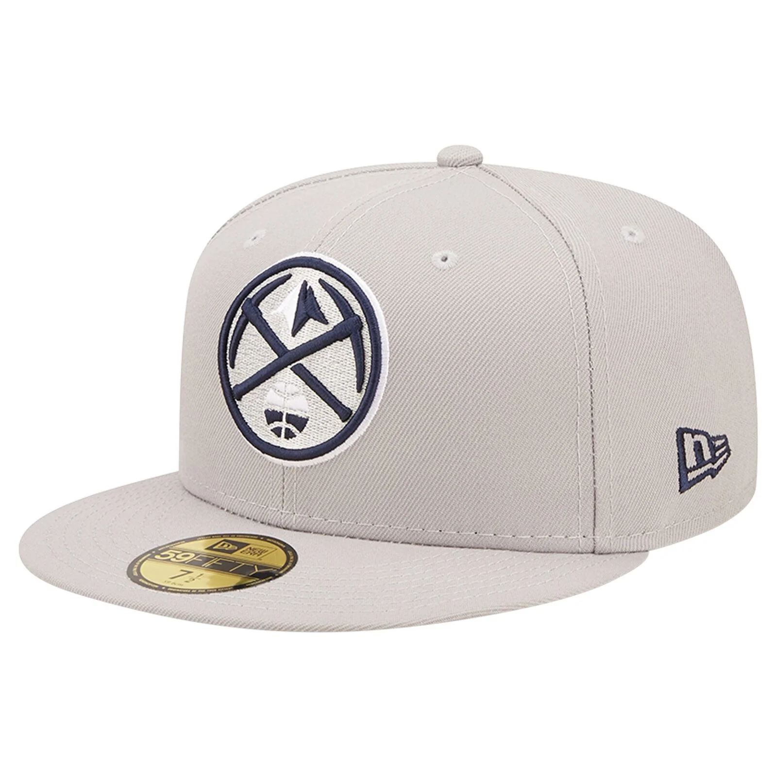 New Era Gray Denver Nuggets Team Color Pop 59FIFTY Fitted Hat