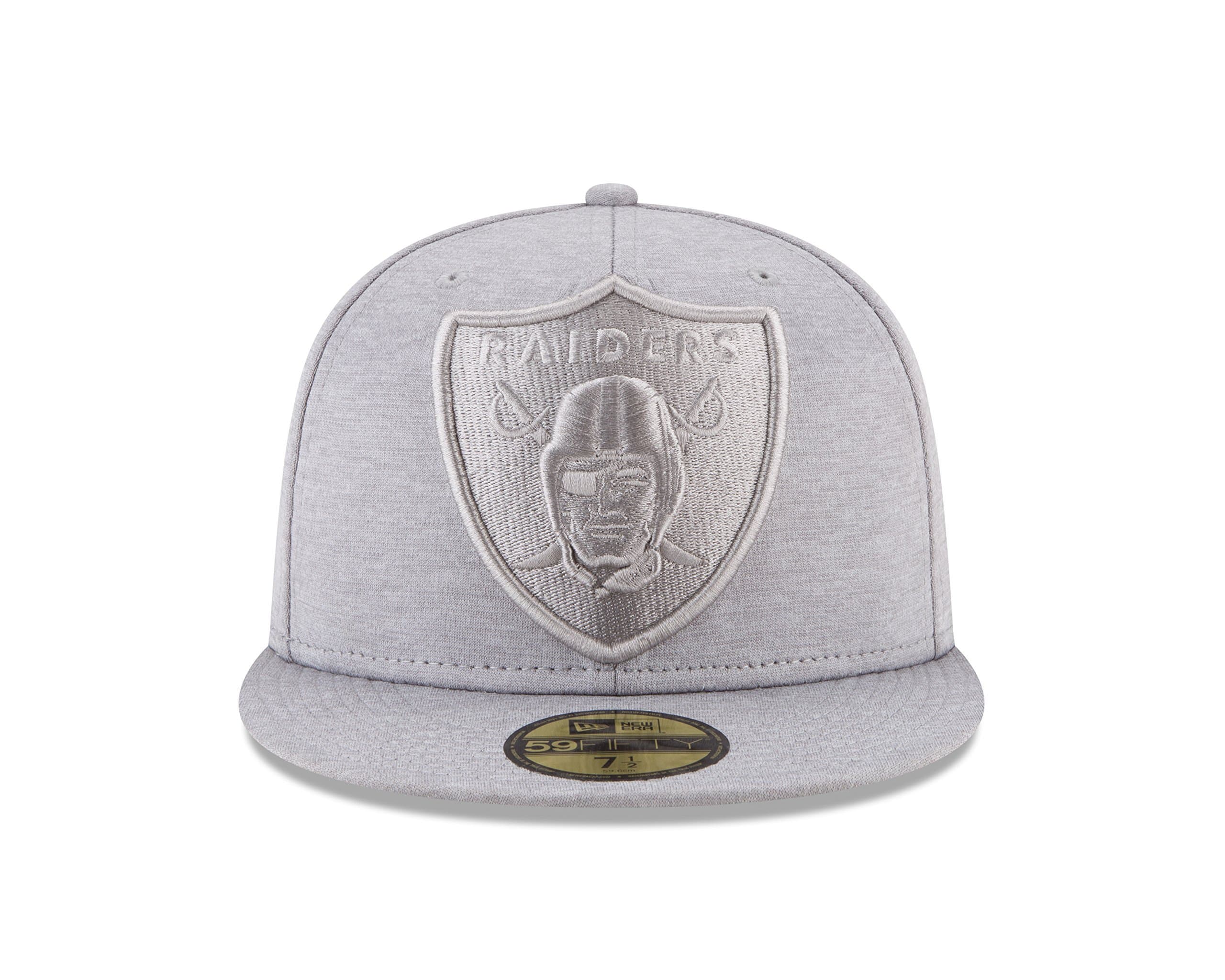 New Era Gray Oakland Raiders  59Fifty Fitted Hats - Image 3