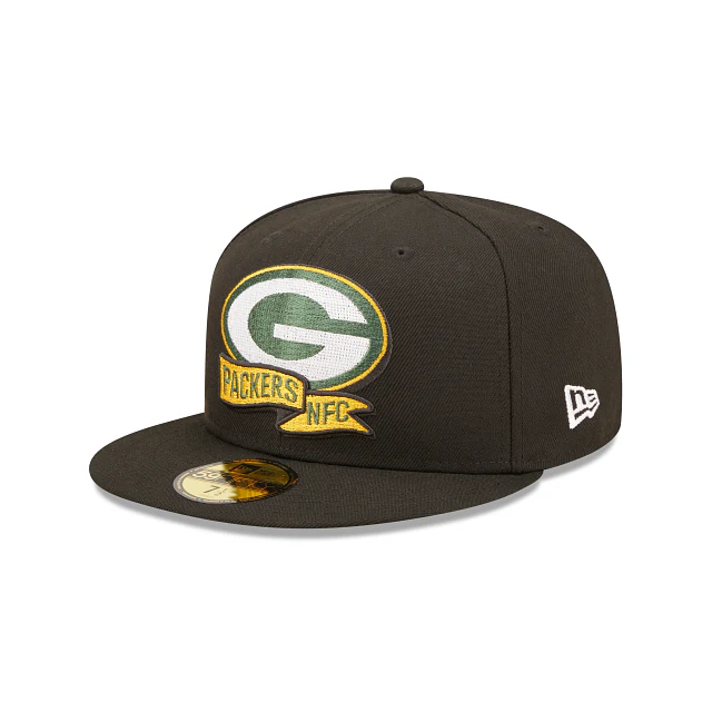 New Era Green Bay Packers 2022 Sideline Black 59FIFTY Fitted Hat - Image 3