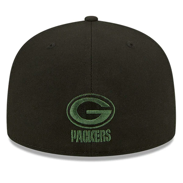 New Era Green Bay Packers  Black 2022 NFL Draft 59FIFTY Fitted Hat - Image 4