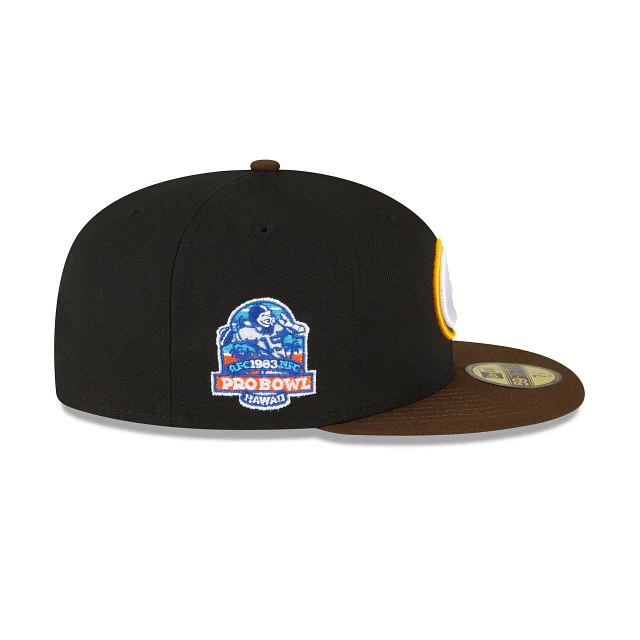 New Era Green Bay Packers Black Walnut 2023 59FIFTY Fitted Hat - Image 4