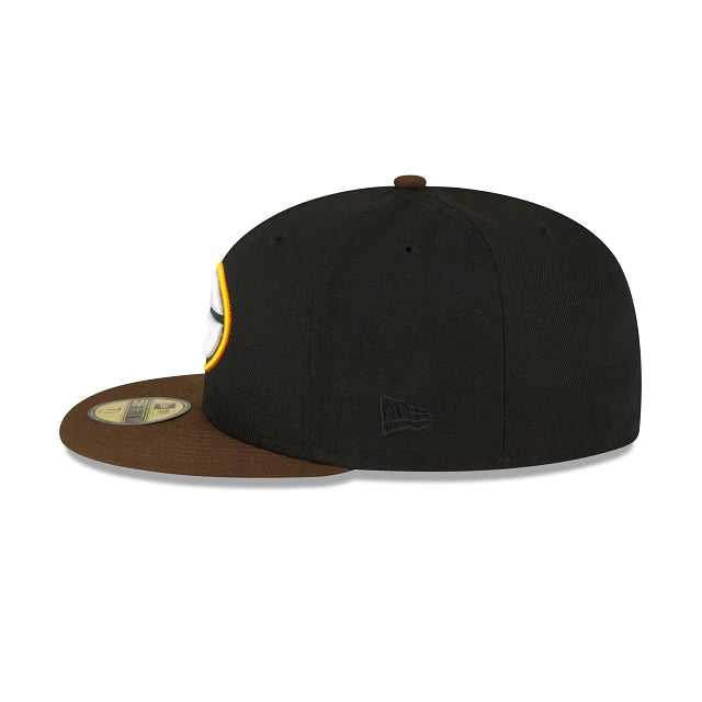 New Era Green Bay Packers Black Walnut 2023 59FIFTY Fitted Hat - Image 5