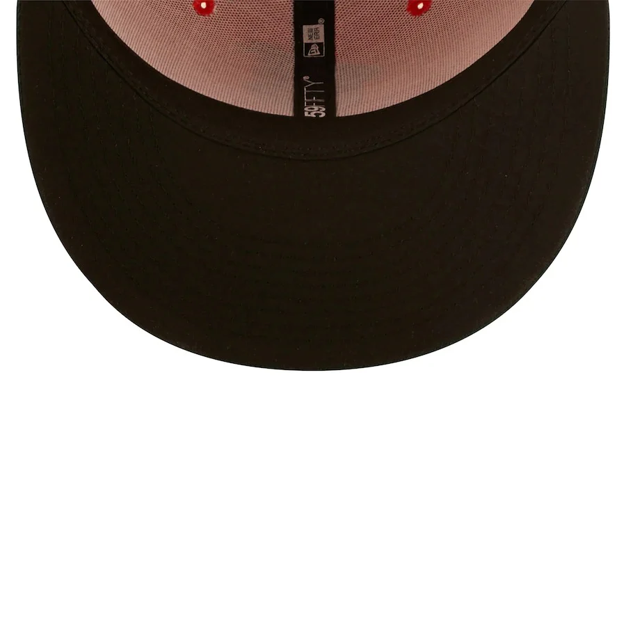 New Era Greensboro Grasshoppers Orange Authentic Collection 59FIFTY Fitted Hat - Image 2