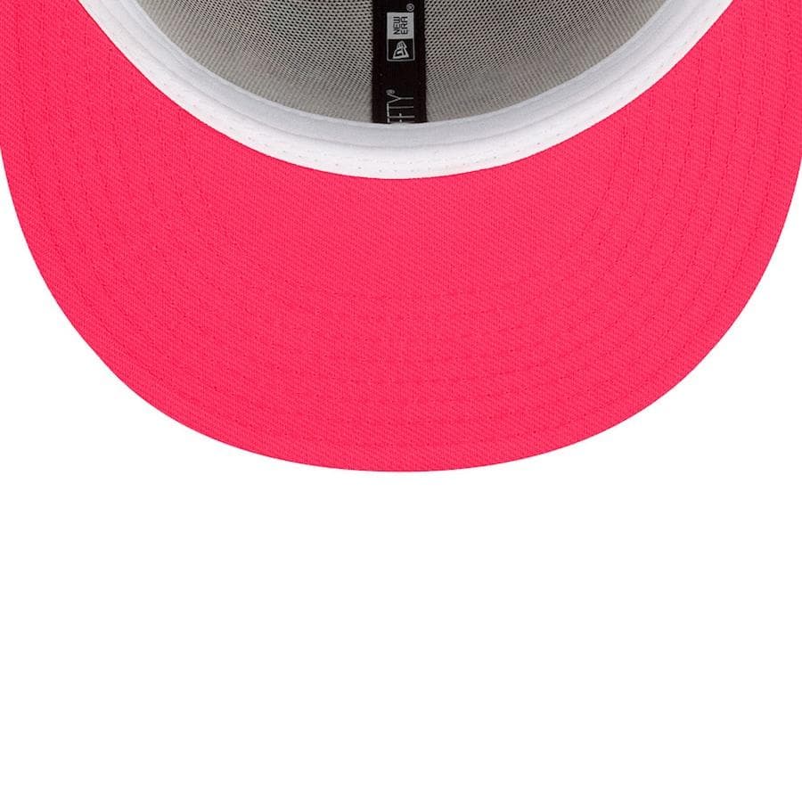 New Era Grey Oakland Athletics Hot Pink Undervisor 59FIFTY Fitted Hat - Image 5