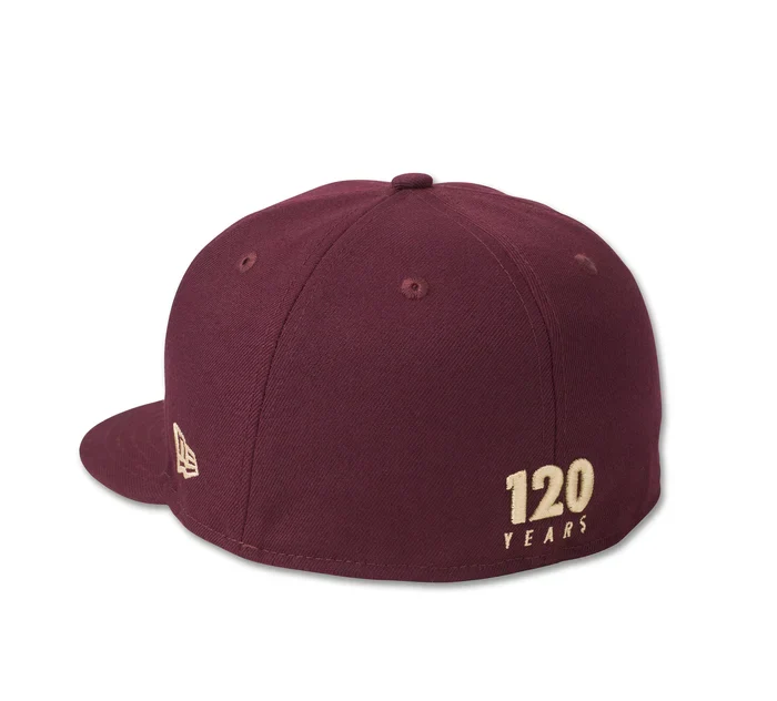 New Era Harley-Davidson 120th Anniversary Rum Raisin 59FIFTY Fitted Hat - Image 2