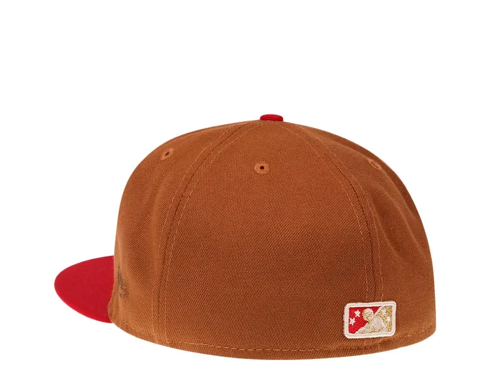 New Era Hickory Crawdads 25th Anniversary Bourbon Two Tone 59FIFTY Fitted Hat - Image 3