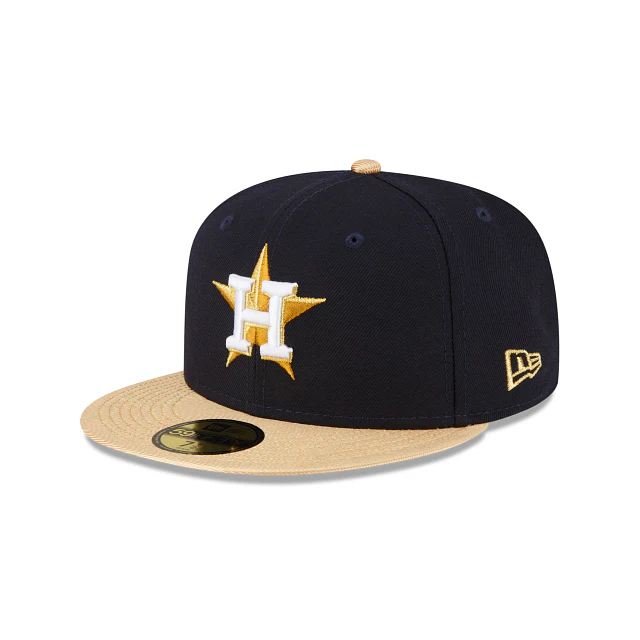 New Era Houston Astros Gold 2023 59FIFTY Fitted Hat - Image 3