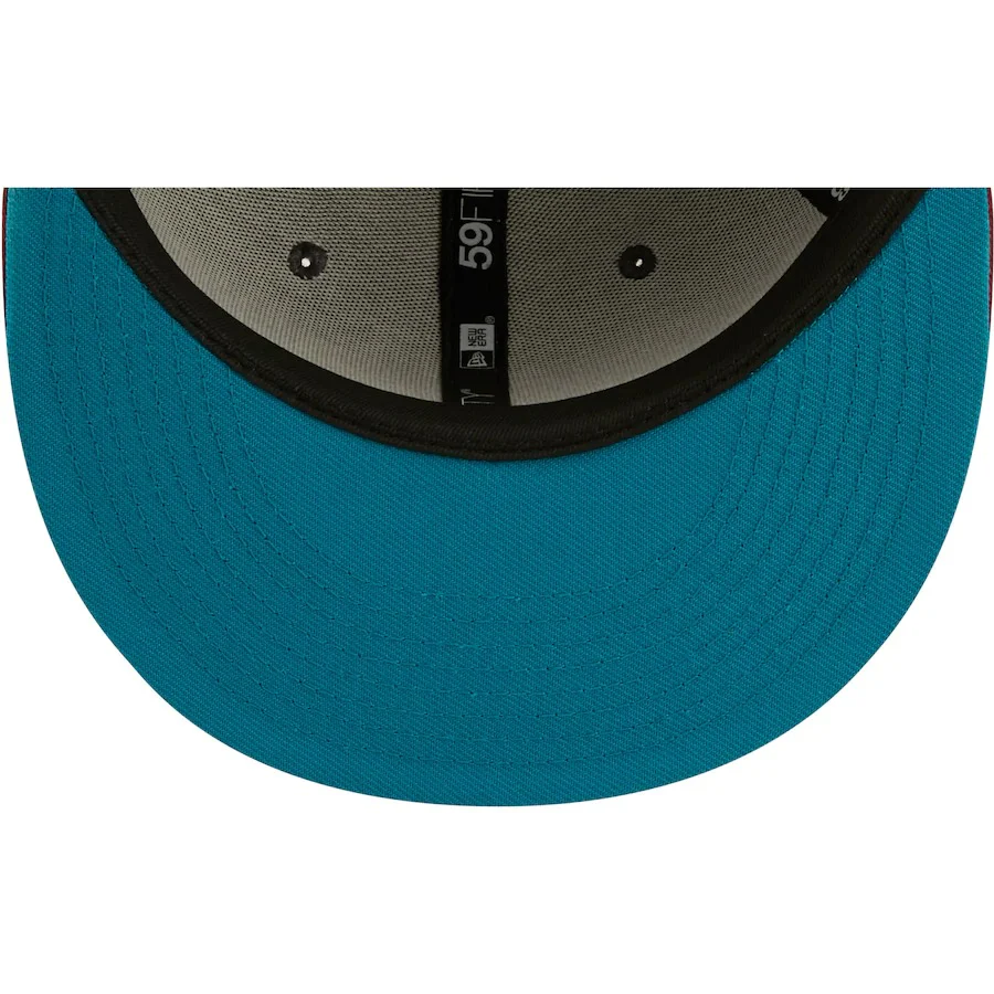 New Era Houston Astros Graphite/Cardinal 50th Anniversary Titlewave 59FIFTY Fitted Hat - Image 2