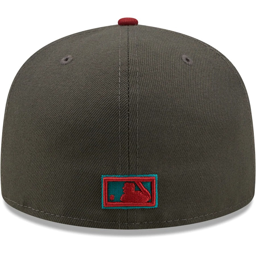 New Era Houston Astros Graphite/Cardinal 50th Anniversary Titlewave 59FIFTY Fitted Hat - Image 3