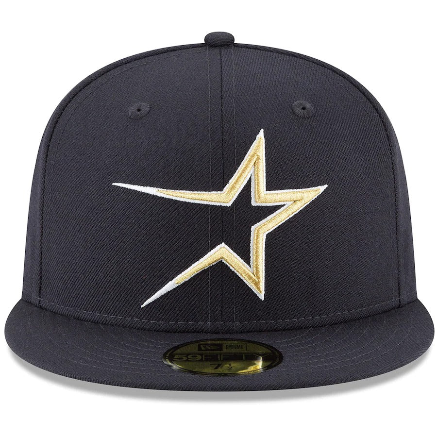 New Era Houston Astros Navy Cooperstown Collection Logo 59FIFTY Fitted Hat - Image 3