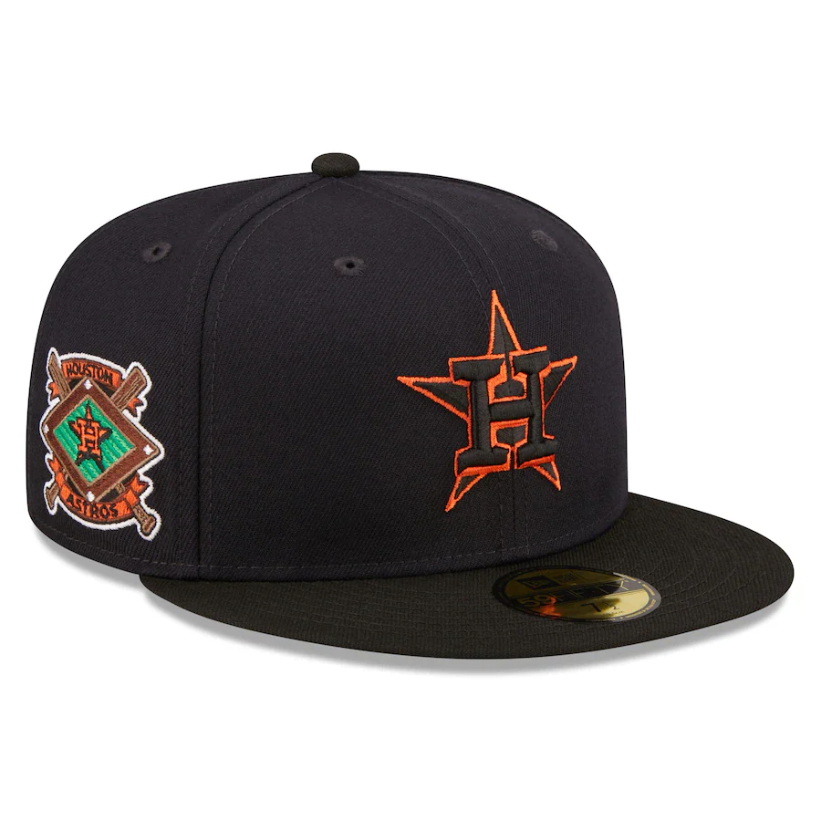 New Era Houston Astros Navy Team AKA 59FIFTY Fitted Hat