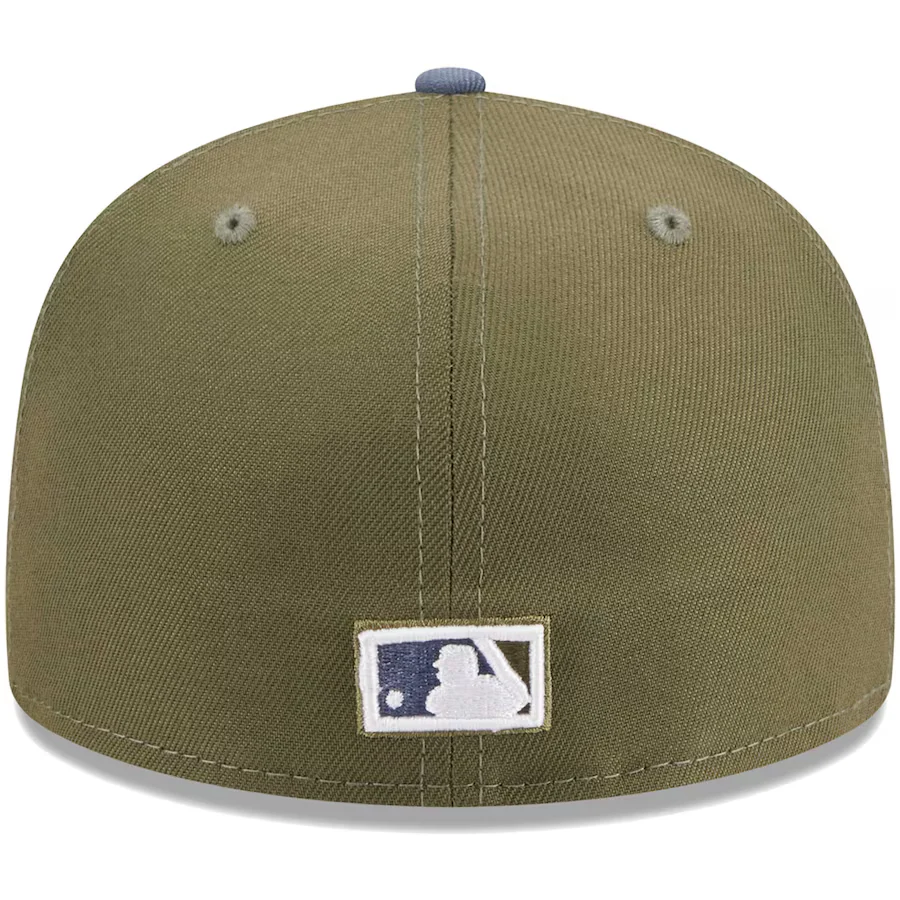 New Era Houston Astros Olive/Blue 2023 59FIFTY Fitted Hat - Image 3