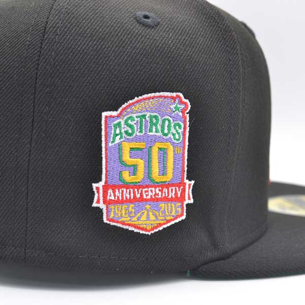 New Era Houston Astros Prototype Black 50th Anniversary 59FIFTY Fitted Hat - Image 5