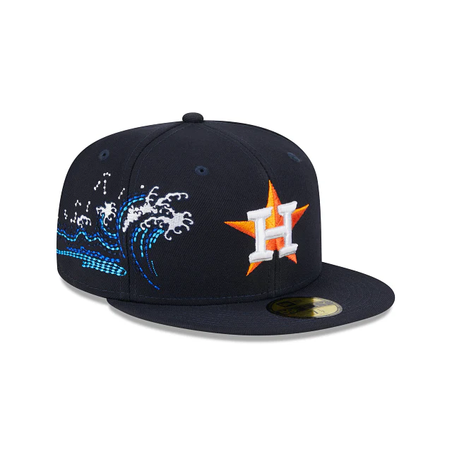 New Era Houston Astros Tonal Wave 2023 59FIFTY Fitted Hat - Image 3