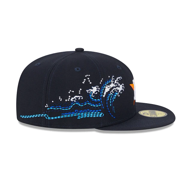 New Era Houston Astros Tonal Wave 2023 59FIFTY Fitted Hat - Image 5