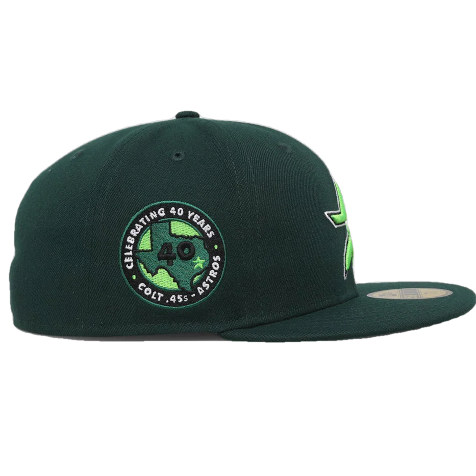 New Era Houston Astros 'Christmas Tree' Green 59FIFTY Fitted Hat - Image 3
