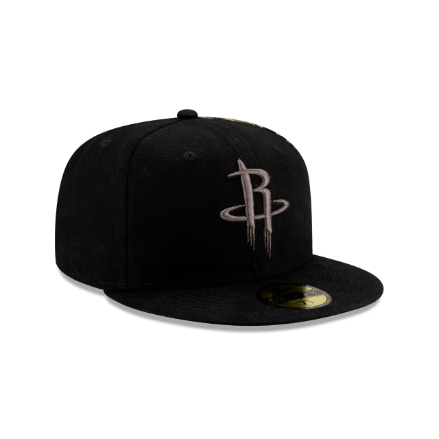 New Era Houston Rockets Camo Panel 59Fifty Fitted Hat - Image 3