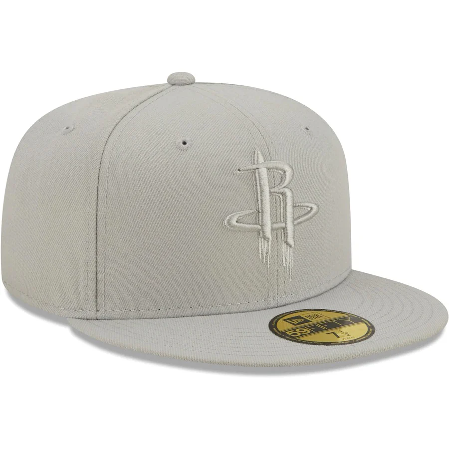 New Era Houston Rockets Gray Logo Color Pack 59FIFTY Fitted Hat - Image 4
