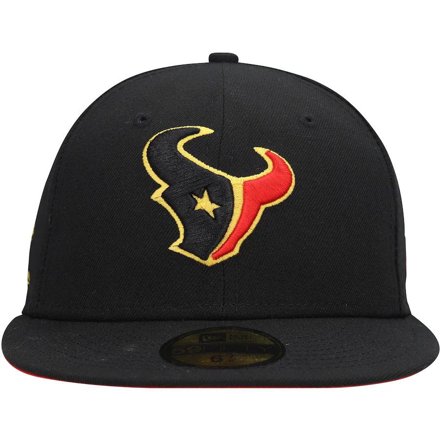 New Era Houston Texans Black Cobra Kai 2022 59FIFTY Fitted Hat - Image 5