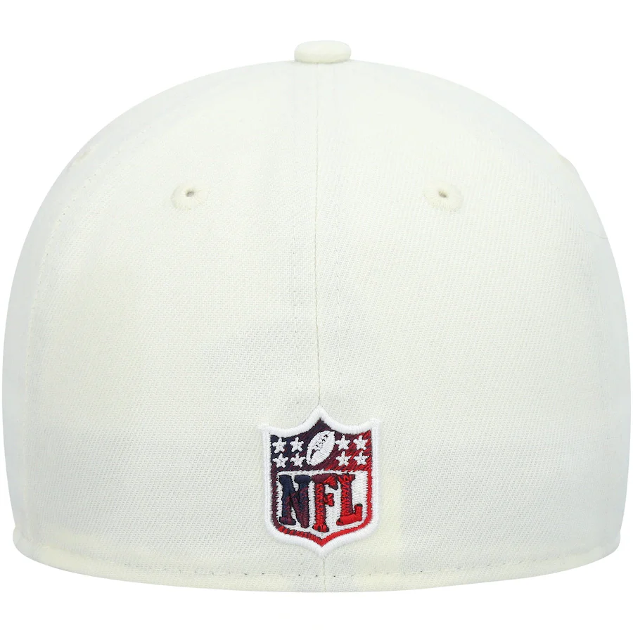New Era Houston Texans Cream Chrome Color Dim 59FIFTY Fitted Hat - Image 3